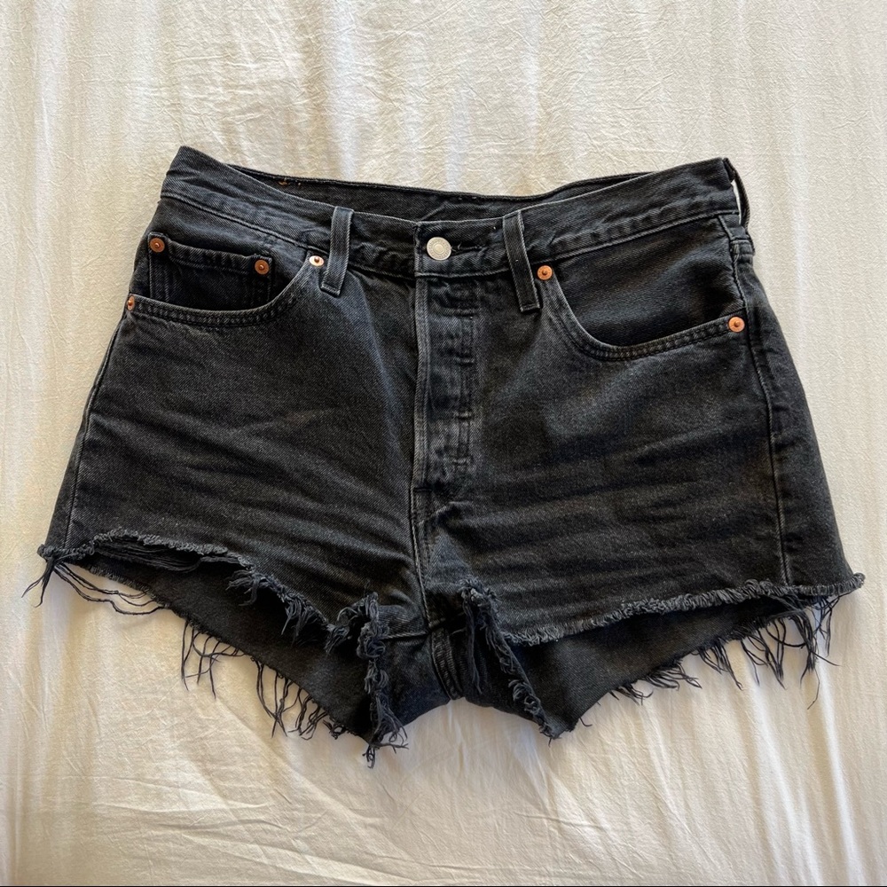 Levi’s 501 Black Denim Shorts
